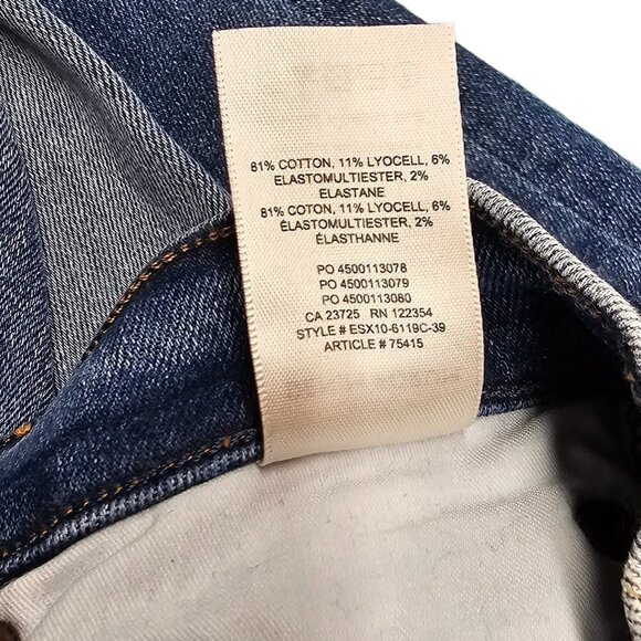 Denim Forum The Jane Mid Rise Boot Jeans Blue Size 25 - Picture 10 of 10